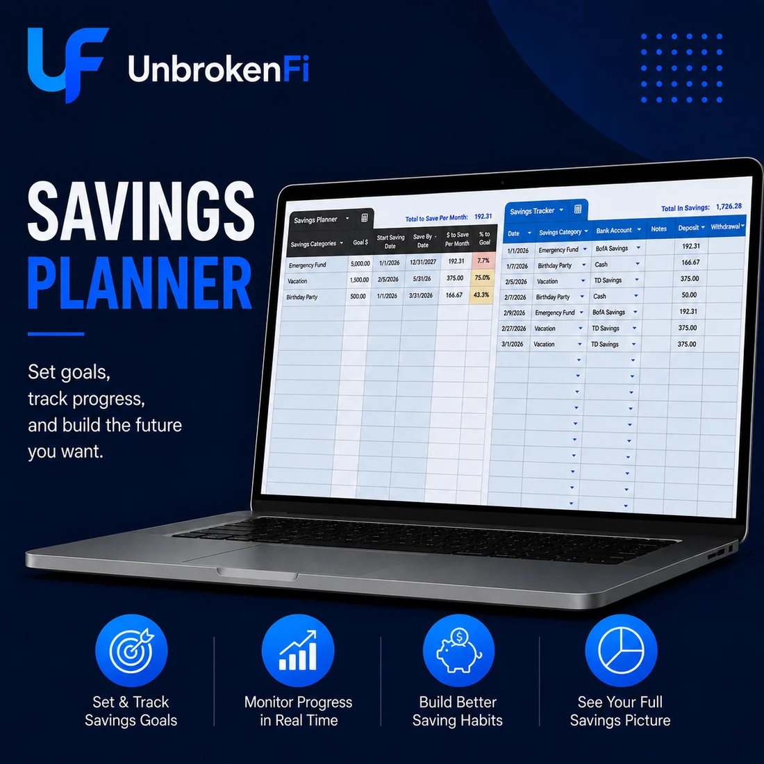 Savings Planner by UnbrokenFi